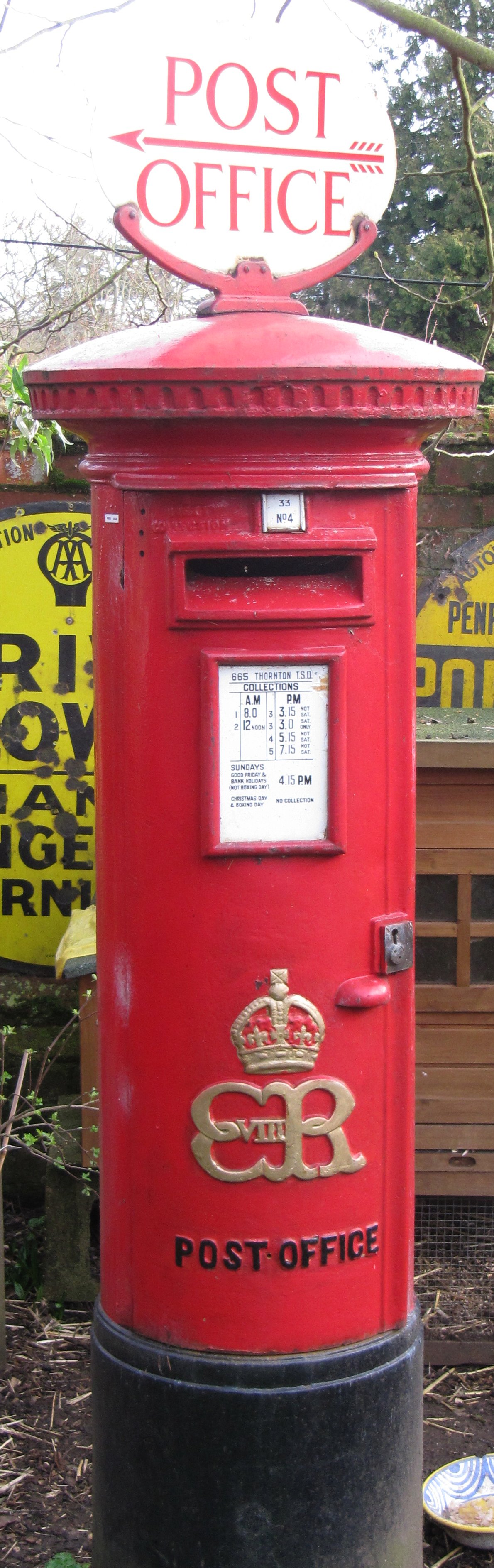 Replica Edward VIII Carron pillar box