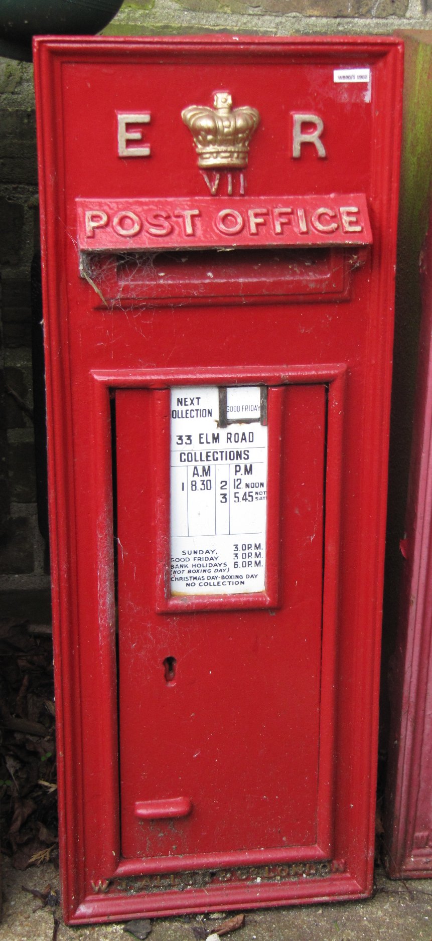 Edward VII Type C wall box with Imperial State Crown cipher