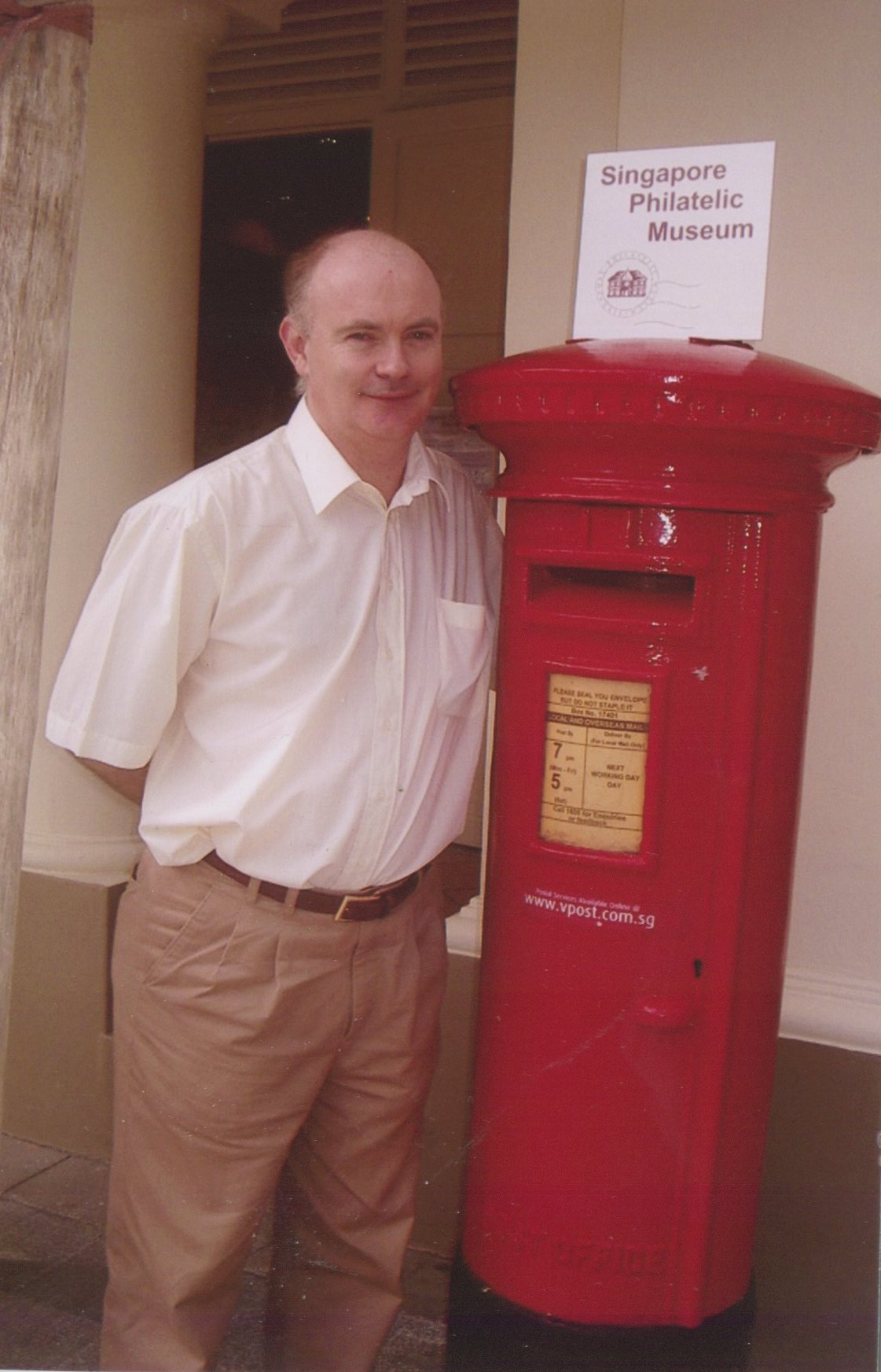 Visitor at the former Singapore Philatelic Museum