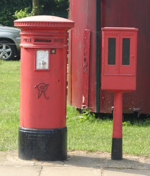 Victorian pillar box at the East Anglian Transport Museum, Carlton Colville